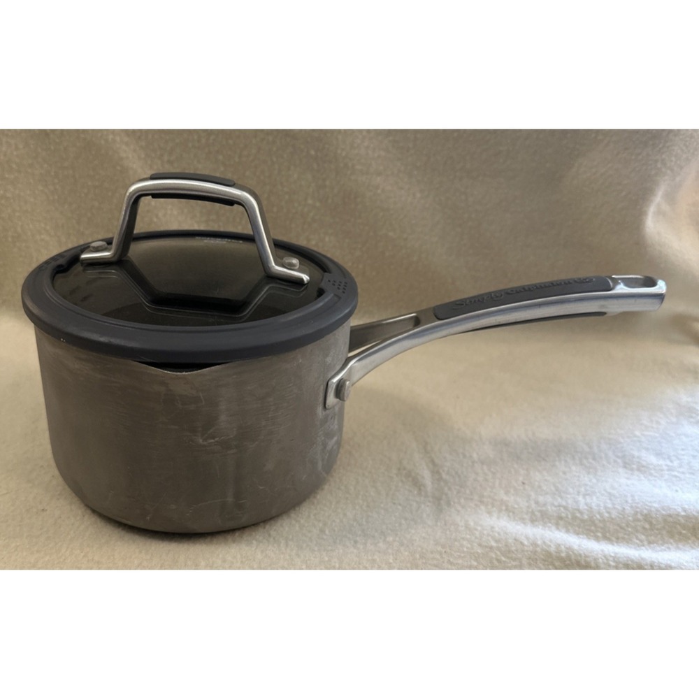 Calphalon Simply Easy 8701.5 Nonstick Anodized Alum  1.5QT Saucepan w Glass Lid